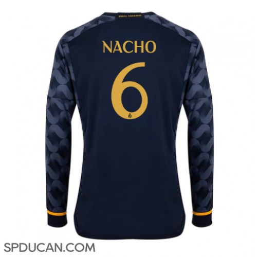 Muški Nogometni Dres Real Madrid Nacho #6 Gostujuci 2023-24 Dugi Rukav